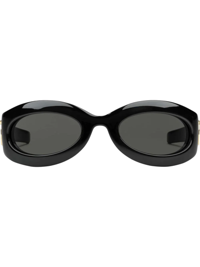 Gucci Geometric-frame Sunglasses In Black