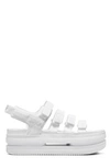 Nike Icon Classic Platform Sandal In White