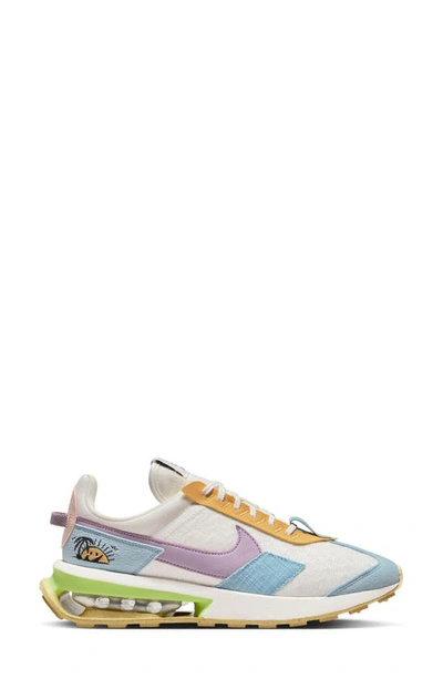 Nike Women's Air Max Pre-day Se Beach Day Casual Shoes Size 11.0 In Sail/ Amethyst Wave/ Orange