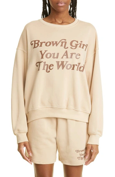 Bella Dona Brown Girl World Sweatshirt