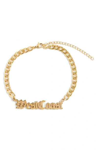 Bella Dona West Coast Anklet In Gold