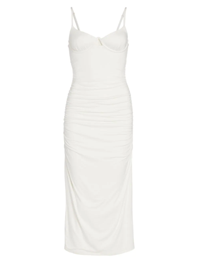 Jonathan Simkhai Iris Stretch-jersey Midi-dress In White