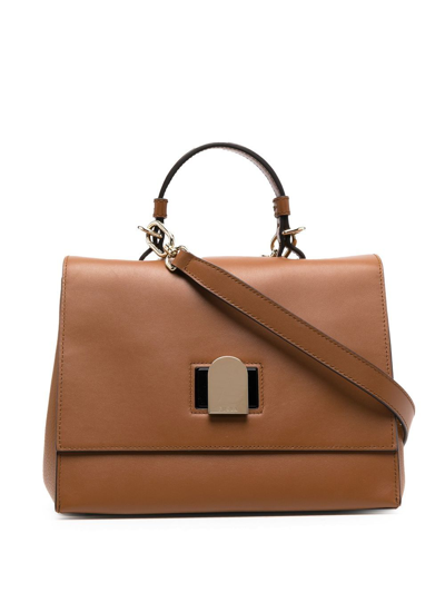 Furla Emma S Bag In Leather Color Leather In Cognac H