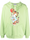 MOSCHINO GRAPHIC PRINT DRAWSTRING HOODIE