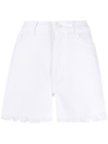 JACOB COHEN BELLA FRINGE-HEM SHORTS