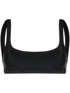Matteau The Nineties Scoop-neck Bikini Top In Schwarz