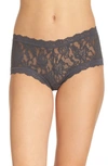 Hanky Panky Lace Boyshort In Granite