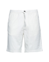 Selected Homme Man Shorts & Bermuda Shorts White Size Xxl Organic Cotton, Cotton, Linen, Elastane