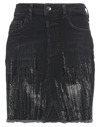 Liu •jo Denim Skirts In Grey