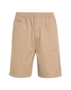 Shop Selected Homme Man Shorts & Bermuda Shorts Camel Size S Organic Cotton In Beige