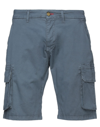 Impure Man Shorts & Bermuda Shorts Slate Blue Size 40 Cotton, Elastane