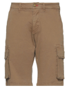 Impure Man Shorts & Bermuda Shorts Brown Size 40 Cotton, Elastane In Beige