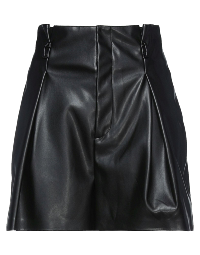 Liu •jo Woman Shorts & Bermuda Shorts Black Size 4 Polyester, Polyurethane Resin
