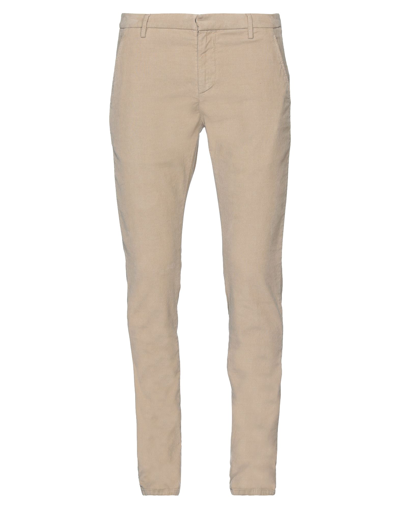 Dondup Beige Cotton-blend Gaubert Chinos In Grey