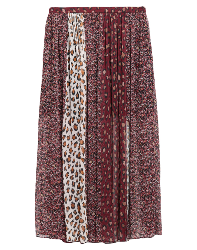 Twinset Long Skirts In Red
