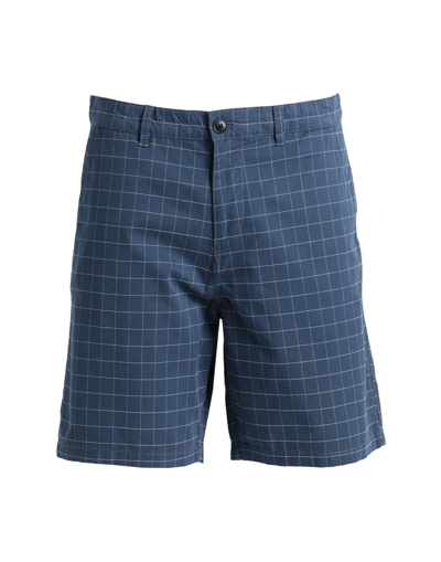 Selected Homme Man Shorts & Bermuda Shorts Slate Blue Size M Organic Cotton, Cotton, Elastane