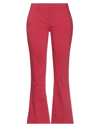 Dondup Woman Pants Red Size 27 Cotton, Polyamide, Elastane In Red