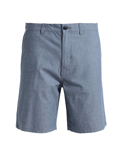 Selected Homme Man Shorts & Bermuda Shorts Slate Blue Size Xxl Organic Cotton, Cotton, Elastane