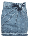 RED VALENTINO RED VALENTINO WOMAN DENIM SKIRT BLUE SIZE 0 COTTON