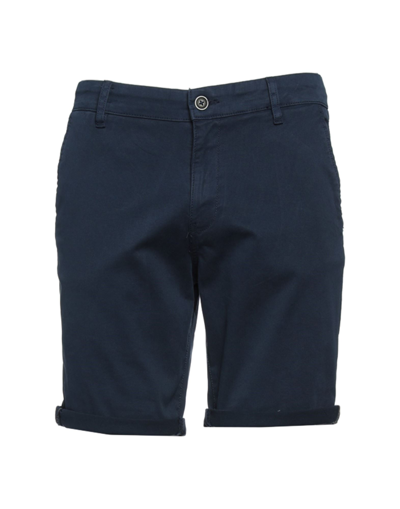 Jack & Jones Man Shorts & Bermuda Shorts Midnight Blue Size S Cotton, Elastane