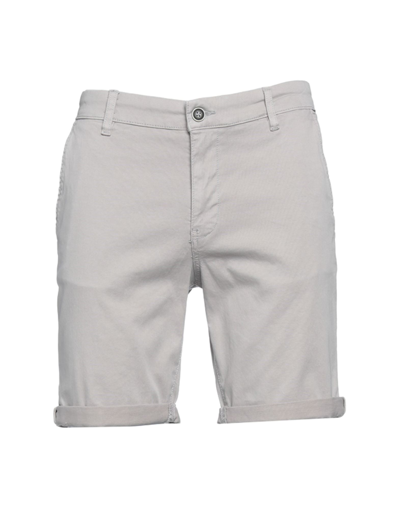 Jack & Jones Man Shorts & Bermuda Shorts Grey Size L Cotton, Elastane