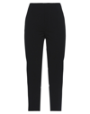 Merci .., Woman Pants Black Size 4 Polyester, Viscose, Elastane