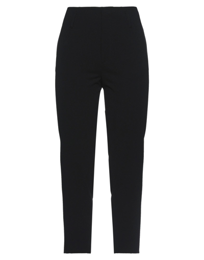 Merci .., Woman Pants Black Size 4 Polyester, Viscose, Elastane