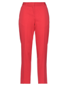 BURBERRY BURBERRY WOMAN PANTS RED SIZE 6 VIRGIN WOOL