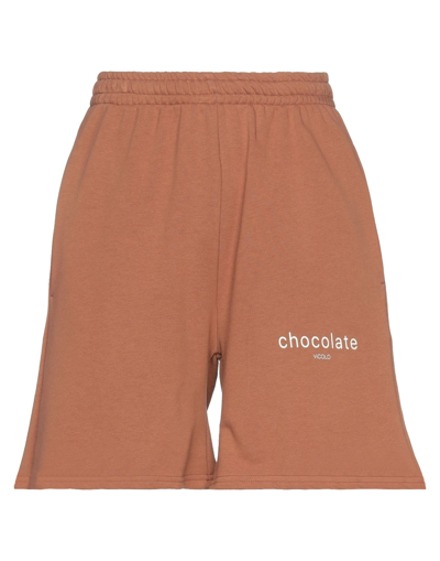 Vicolo Woman Shorts & Bermuda Shorts Tan Size M Cotton, Polyester In Brown