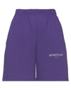 Vicolo Woman Shorts & Bermuda Shorts Purple Size M Cotton, Polyester