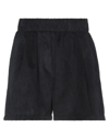 Gna Gina Gorgeous Woman Shorts & Bermuda Shorts Black Size 10 Polyester, Polyamide