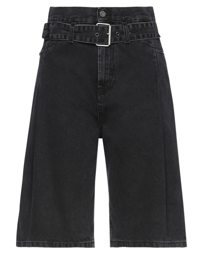 Manila Grace Denim Cropped In Black