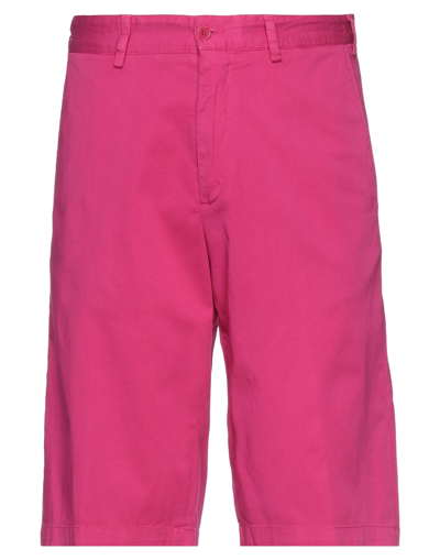 Paul & Shark Man Shorts & Bermuda Shorts Fuchsia Size 32 Cotton, Elastane In Pink