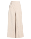 Collection Privèe Collection Privēe? Woman Pants Beige Size 6 Polyester, Nylon