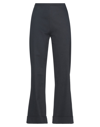 Collection Privèe Collection Privēe? Woman Pants Charcoal Size 6 Cotton, Elastane In Grey
