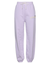 MSGM MSGM WOMAN PANTS LILAC SIZE XS COTTON