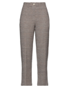 Alysi Woman Pants Khaki Size 8 Viscose, Cotton, Virgin Wool, Polyamide In Beige