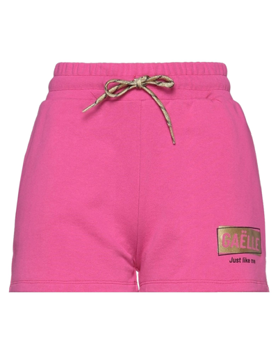 Gaelle Paris Gaëlle Paris Woman Shorts & Bermuda Shorts Fuchsia Size 1 Cotton In Pink