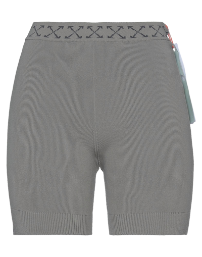 Off-white Woman Shorts & Bermuda Shorts Grey Size 2 Polyester, Polyamide, Elastane