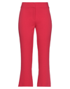 Compagnia Italiana Woman Pants Red Size 10 Polyester, Elastane In Red