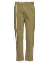 White Sand Pants In Military Green