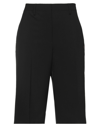 Off-white Woman Cropped Pants Black Size 4 Polyester, Virgin Wool, Elastane In Black