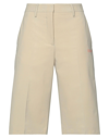 Off-white Woman Shorts & Bermuda Shorts Light Grey Size 2 Polyester, Virgin Wool, Elastane