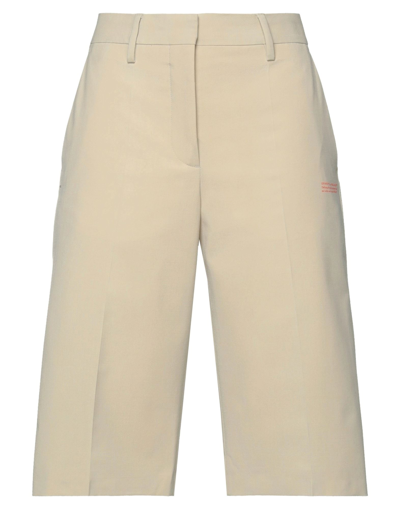 Off-white Woman Shorts & Bermuda Shorts Light Grey Size 2 Polyester, Virgin Wool, Elastane