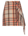 Msgm Mini Skirts In Beige
