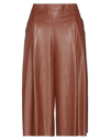 Pierantonio Gaspari Cropped Pants In Brown