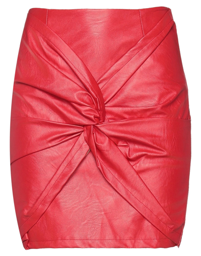 Odi Et Amo Mini Skirts In Red