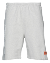 HERON PRESTON HERON PRESTON MAN SHORTS & BERMUDA SHORTS GREY SIZE S COTTON