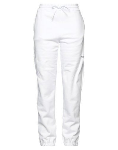 Msgm Pants In White