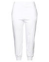 Alexander Mcqueen Woman Pants White Size 6 Cotton, Elastane